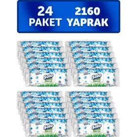 Solo Okyanus Ferahlığı 24x90 2160 Yaprak Islak Havlu