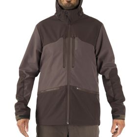 Solognac Avcılık Kahverengi SOFTSHELL 500 Erkek Softshell Mont