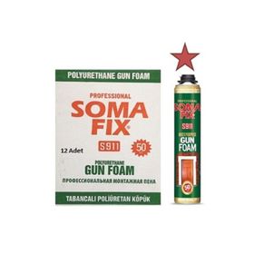 Somafix 12 Adet Tabancalı 750 ml Poliüretan Köpük