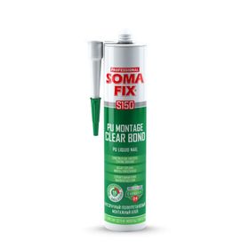 Somafix S150 Poliüretan Şeffaf 310 ml Montaj Yapıştırıcı