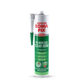 Somafix S150 Poliüretan Şeffaf 310 ml Montaj Yapıştırıcı