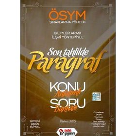 Son Tahlilde Paragraf Konu Anlatımlı Soru Bankası - Metin Yayınları