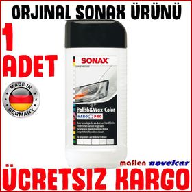 Sonax Beyaz 250 ml Renkli Nano Parlatıcı ve Koruyucu Cila