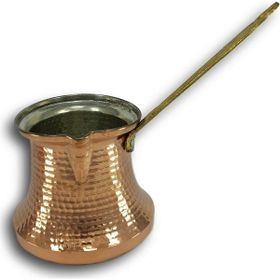 Sonay Bakırcılık Topak Kalın Bakır Sütlük Cezve