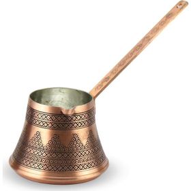 Sonay Bakırcılık Üzümlü Kalın Bakır 4 Fincanlık Cezve