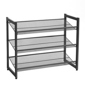 Songmics LMR03B Siyah Metal Ayakkabılık