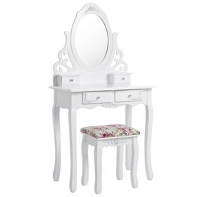 Songmics RD04W 75x40 cm 4 Çekmece Makyaj Masası