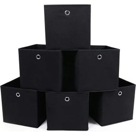 Songmics RFB02H-3 30x30x30 cm Siyah 6'lı Saklama Kutusu