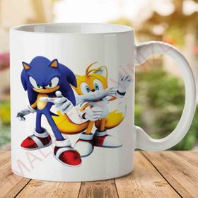 Sonic Karakter Baskılı Kupa Bardak