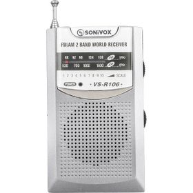 Sonıvox VS-R106 Gri Renk Cep Tipi Analog Fm Radyo
