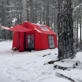 Sönmez Outdoor London Prestige M Kırmızı Şişme Kamp Çadırı
