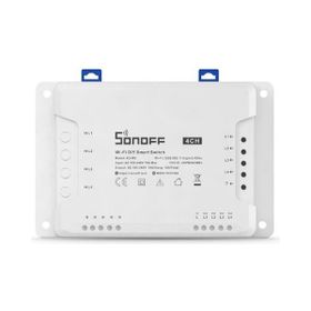 Sonoff 4CHR3 RF Kontrollü 4'lü Wi-Fi Akıllı Anahtar