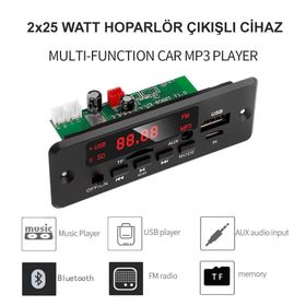 Sonreyon 12 Volt Fm Decoder Bluetooth Usb Tf Kart Mp3 Player Fm Radio