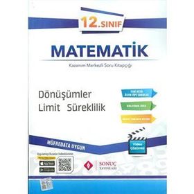 Sonuç Yayınları 12. Sınıf Matematik Dönüşümler Limit Süreklilik