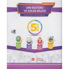 Sonuç Yayınları 5. Sınıf Din Kültürü ve Ahlak Bilgisi Kazanım Merkezli Soru Kitapçığı Seti Yenilenmiş Baskı
