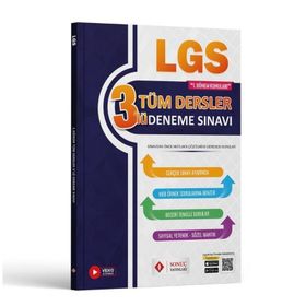Sonuç Yayınları - 8. Sınıf LGS 2022-2023 Tüm Dersler 1.Dönem 3'lü Deneme Sınavı