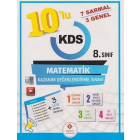 Sonuç Yayınları 8. Sınıf Matematik 10 lu Kazanım Değerlendirme Sınavı