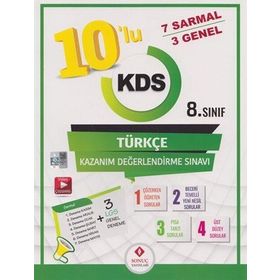 Sonuç Yayınları 8. Sınıf Türkçe 10 Kazanım Değerlendirme Sınavı