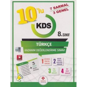 Sonuç Yayınları 8. Sınıf Türkçe 10 Kazanım Değerlendirme Sınavı