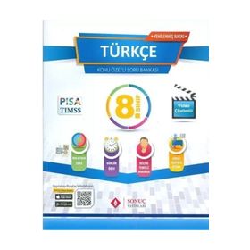 Sonuç Yayınları 8. Sınıf Türkçe Konu Özetli Soru Bankası
