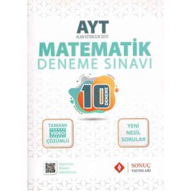Sonuç Yayınları AYT Matematik 10 Deneme Sınavı