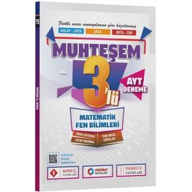 Sonuç Yayınları AYT Matematik Fen Bilimleri Muhteşem 3'lü Deneme Sınavı