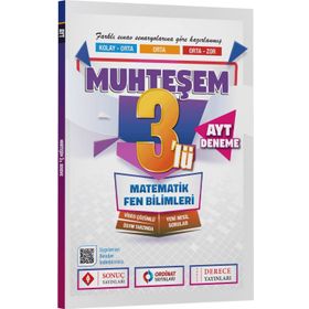 Sonuç Yayınları AYT Matematik Fen Bilimleri Muhteşem 3'lü Deneme Sınavı