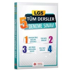 Sonuç Yayınları - LGS Tüm Dersler 5'li Deneme Sınavı
