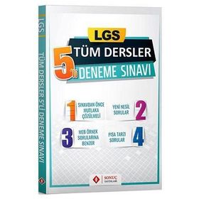Sonuç Yayınları - LGS Tüm Dersler 5'li Deneme Sınavı