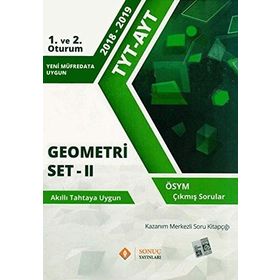 Sonuç Yayınları TYT AYT Geometri Set 2 Çıkmış Sorular