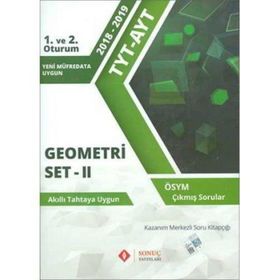 Sonuç Yayınları TYT AYT Geometri Set 2 Çıkmış Sorular
