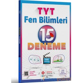 Sonuç Yayınları TYT Fen Bilimleri 15 Deneme