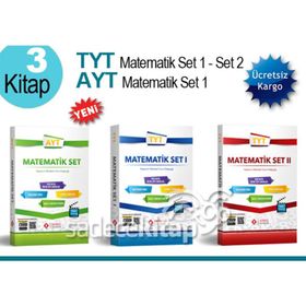 Sonuç Yayınları TYT Matematik Set 1-2 AYT Matematik Set 3 Kitap - Kolektif