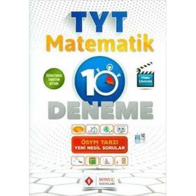 Sonuç Yayınları TYT Matematik Tamamı Çözümlü 10'lu Deneme