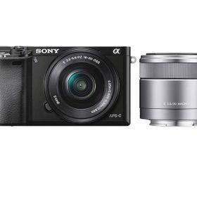 Sony A6000 16-50mm + 30mm Macro Lens DSLR Fotoğraf Makinesi