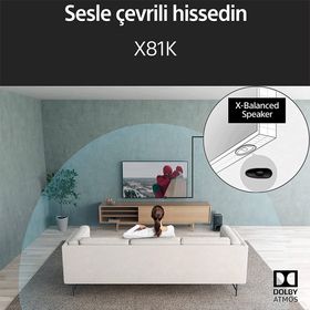 Sony Bravia KD75X81K 75'' 189 Ekran 4K UHD LED Google TV