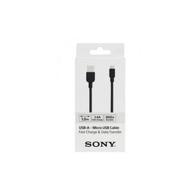 Sony CP-AB100 100cm Micro Usb 2.4a Hızlı Şarj Ve Siyah Data Kablosu