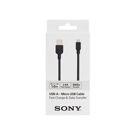 Sony CP-AB100B Siyah 1 m 2.4Mah Light Box Yüksek Hızlı Micro USB Data ve Şarj Kablosu