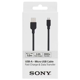 Sony CP-AB100B Siyah 1 m 2.4Mah Light Box Yüksek Hızlı Micro USB Data ve Şarj Kablosu