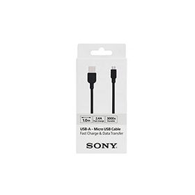 Sony CP-AB100B Siyah 1 m 2.4Mah Light Box Yüksek Hızlı Micro USB Data ve Şarj Kablosu