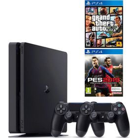 Sony Playstation 4 Slim 1 TB + 2.Kol + PES 19 + GTA 5