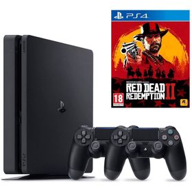 Sony Playstation 4 Slim 500 GB + 2. Kol + Red Dead Redemption 2