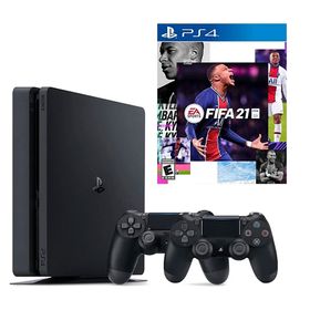 Sony Playstation 4 Slim 500 GB Oyun Konsolu + 2. Playstation Kol + Fifa 2021 PS4 Oyun