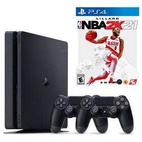 Sony Playstation 4 Slim 500GB + 2.Kol + NBA 2K21