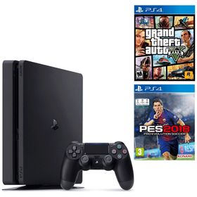 Sony Playstation 4 Slim 500GB + PES 18 + GTA 5