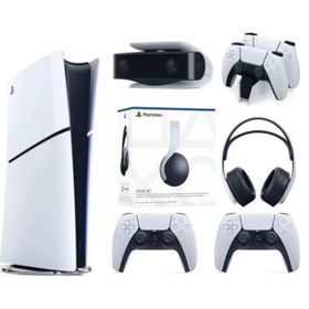 Sony PlayStation 5 Slim Dijital Edition Oyun Konsolu + 2 DualSense + Şarj İstasyonu + PS5 Kamera + 3D Kulaklık