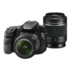 Sony SLT-A58 18-55mm + 55-200mm Lens DSLR Fotoğraf Makinesi