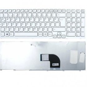 Sony Vaio SVE151J SVE151J11M Notebook TR Işıklı Beyaz Uyumlu Klavye