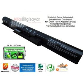 Sony Vaio SVF1421S1E SVF1421TST SVF1421UST Uyumlu Notebook Batarya