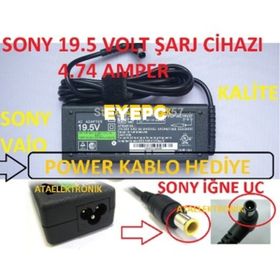 Sony Vaio TPM VGN-BX760 19.5V 4.74A Uyumlu Notebook Adaptör